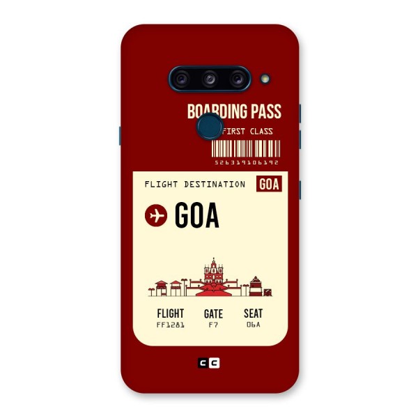 Goa Boarding Pass Back Case for LG  V40 ThinQ